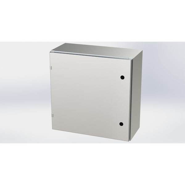 1/4 Turn Latch Electrical Enclosures, 24 in H, 10 in D, 24 in W, NEMA 3R, 4, 4X, 12, 13